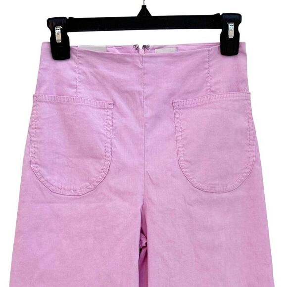 Anthropologie Colette Magic Fabric Ruffled Crop Wide-Leg Pants Maeve Womens 25 - Picture 3 of 11